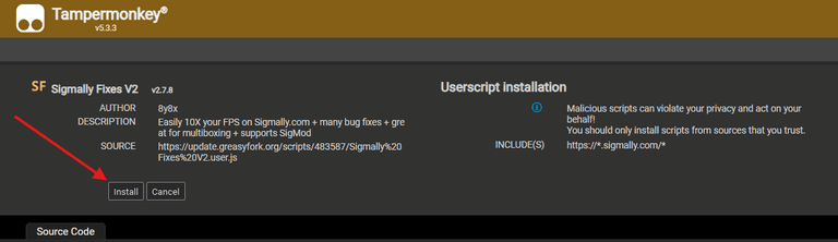 Install SigFixes