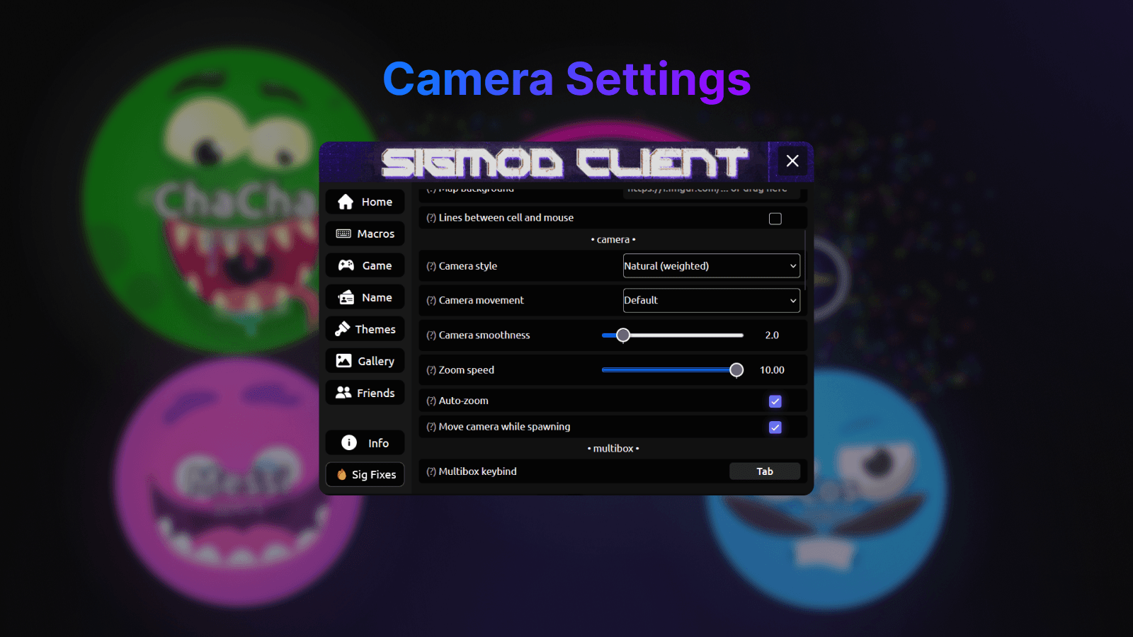 Sigfixes/camera